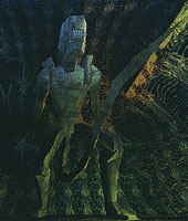 Aliens versus Predator. Один из немногих примеров мужской эротики. Игра в целом весьма необычна: можно бегать по потолку и играть за Чужого против людей — что противоречит сложившимся традициям.