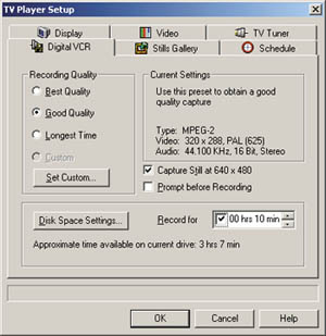 player setup