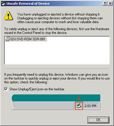 Рис. 2. Unsafe Removal of Device