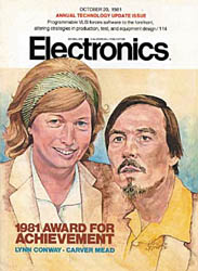 Линн Конвей и Карвер Мид - лауреаты премии журнала «Electronics» 1981 года. 
