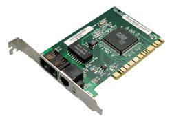  Сетевой PCI-адаптер ZyXEL PPC10 с двумя интерфейсами — Ethernet 10BaseT и HomePNA 1.1. 