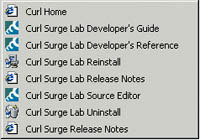 Рис 1. Группа программ Curl.