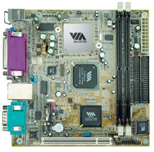 Материнская плата VIA EPIA mini-ITX.