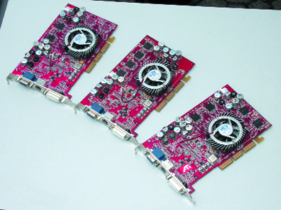 Видеокарты Radeon 9500, 9500 Pro и 9700 Pro серии Atlantis компании Sapphire.