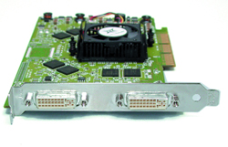 Matrox Parhelia-512 — редкая видеокарта с двумя разъемами DVI-I.