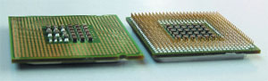 ���������� ������ Pentium 4 ��� �������� LGA775 (�����) � Socket 478 (������).