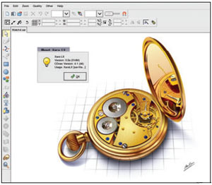 ���. 1 : Xara Xtreme Linux � ������� ���������� Inkscape. ���� �� ��������, �� ��� ����������