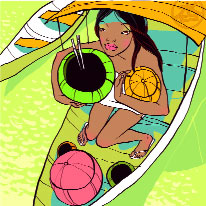 �The girl in a boat� � �������� �������� �������� ����������