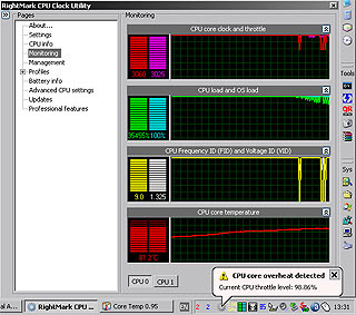 ������������ ���������� � ������� RM CPU Clock