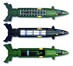 XM982 ����� ����� ��� �������� ������ �������: ����������� ���������-����������� (������), � ����� (�������) ��� ������������� �������� ���������������, SADARM � DPICM ��������������